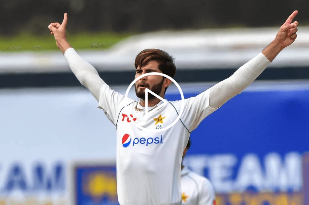 [Watch] Shaheen Afridi Completes 100 Test Wickets With a Magical Delivery vs Sri Lanka